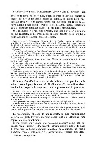 Il morgagni giornale indirizzato al progresso della medicina. Parte 1., Archivio o Memorie originali