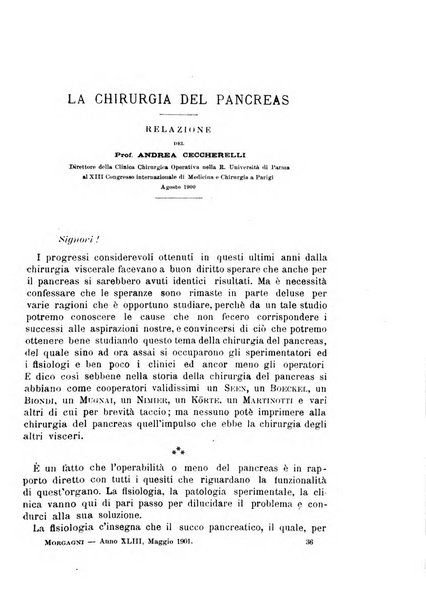 Il morgagni giornale indirizzato al progresso della medicina. Parte 1., Archivio o Memorie originali