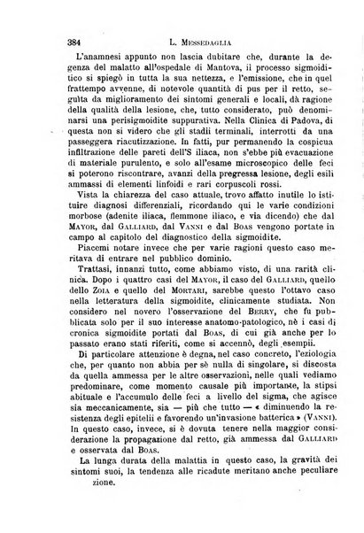 Il morgagni giornale indirizzato al progresso della medicina. Parte 1., Archivio o Memorie originali