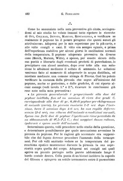 Il morgagni giornale indirizzato al progresso della medicina. Parte 1., Archivio o Memorie originali