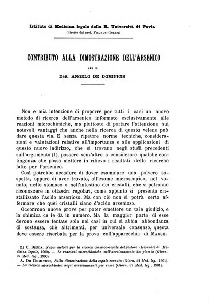 Il morgagni giornale indirizzato al progresso della medicina. Parte 1., Archivio o Memorie originali