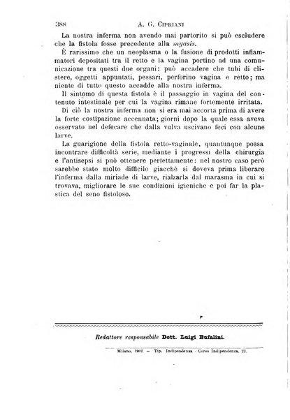 Il morgagni giornale indirizzato al progresso della medicina. Parte 1., Archivio o Memorie originali