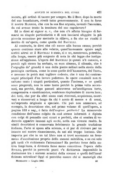 Il morgagni giornale indirizzato al progresso della medicina. Parte 1., Archivio o Memorie originali