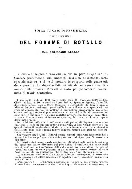 Il morgagni giornale indirizzato al progresso della medicina. Parte 1., Archivio o Memorie originali