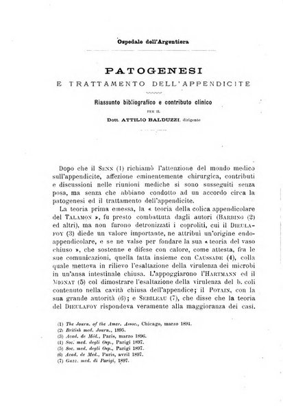 Il morgagni giornale indirizzato al progresso della medicina. Parte 1., Archivio o Memorie originali