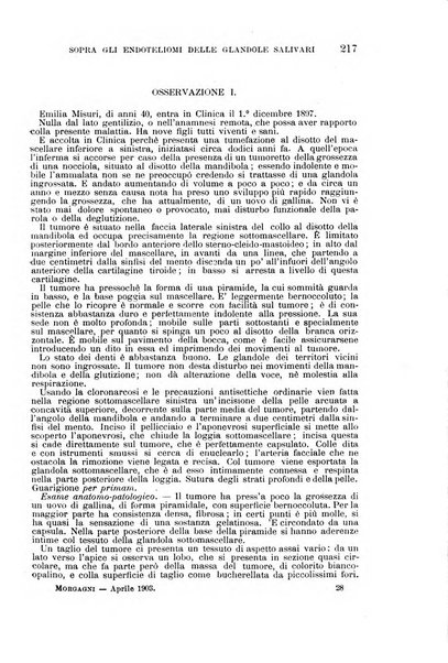 Il morgagni giornale indirizzato al progresso della medicina. Parte 1., Archivio o Memorie originali