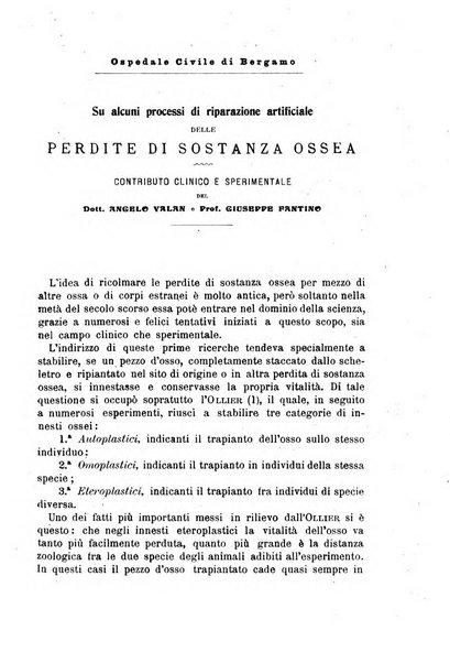 Il morgagni giornale indirizzato al progresso della medicina. Parte 1., Archivio o Memorie originali