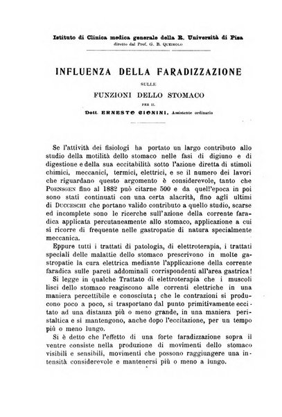 Il morgagni giornale indirizzato al progresso della medicina. Parte 1., Archivio o Memorie originali