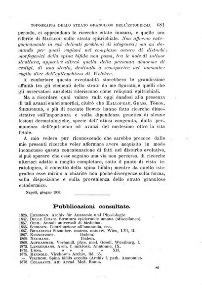 Il morgagni giornale indirizzato al progresso della medicina. Parte 1., Archivio o Memorie originali