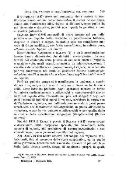 Il morgagni giornale indirizzato al progresso della medicina. Parte 1., Archivio o Memorie originali