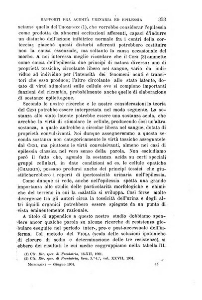 Il morgagni giornale indirizzato al progresso della medicina. Parte 1., Archivio o Memorie originali