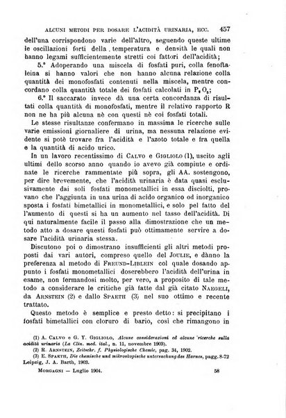 Il morgagni giornale indirizzato al progresso della medicina. Parte 1., Archivio o Memorie originali