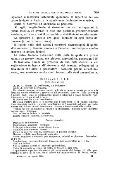 Il morgagni giornale indirizzato al progresso della medicina. Parte 1., Archivio o Memorie originali