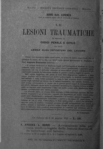 Il morgagni giornale indirizzato al progresso della medicina. Parte 1., Archivio o Memorie originali