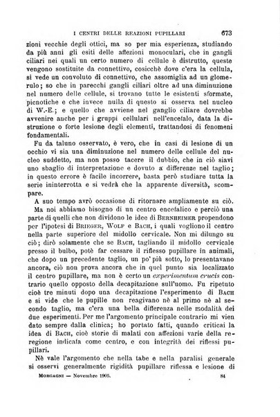 Il morgagni giornale indirizzato al progresso della medicina. Parte 1., Archivio o Memorie originali