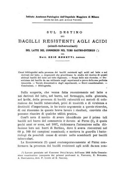 Il morgagni giornale indirizzato al progresso della medicina. Parte 1., Archivio o Memorie originali