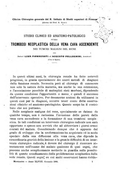 Il morgagni giornale indirizzato al progresso della medicina. Parte 1., Archivio o Memorie originali