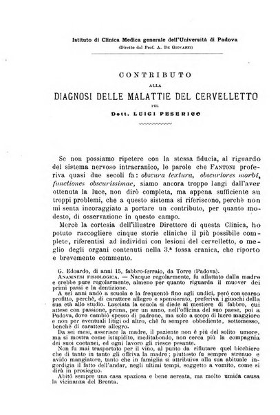 Il morgagni giornale indirizzato al progresso della medicina. Parte 1., Archivio o Memorie originali