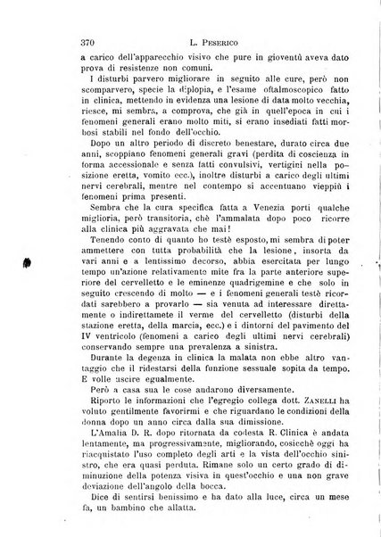 Il morgagni giornale indirizzato al progresso della medicina. Parte 1., Archivio o Memorie originali