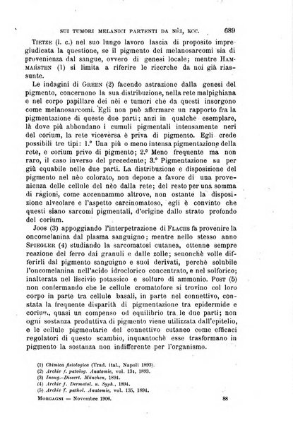 Il morgagni giornale indirizzato al progresso della medicina. Parte 1., Archivio o Memorie originali