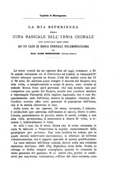 Il morgagni giornale indirizzato al progresso della medicina. Parte 1., Archivio o Memorie originali