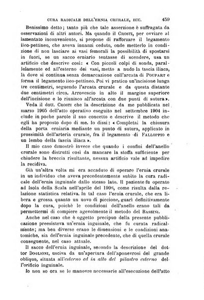 Il morgagni giornale indirizzato al progresso della medicina. Parte 1., Archivio o Memorie originali