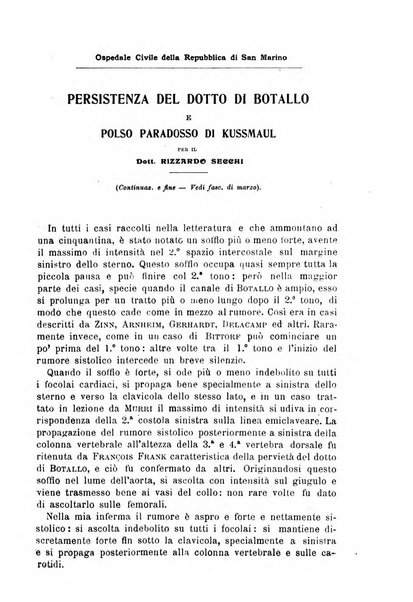 Il morgagni giornale indirizzato al progresso della medicina. Parte 1., Archivio o Memorie originali