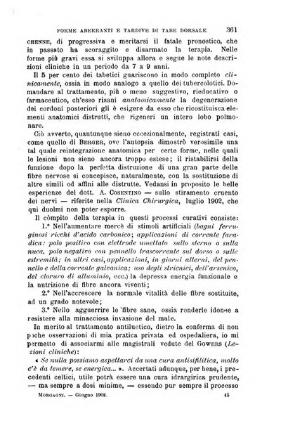 Il morgagni giornale indirizzato al progresso della medicina. Parte 1., Archivio o Memorie originali