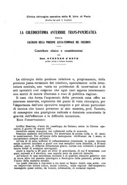 Il morgagni giornale indirizzato al progresso della medicina. Parte 1., Archivio o Memorie originali