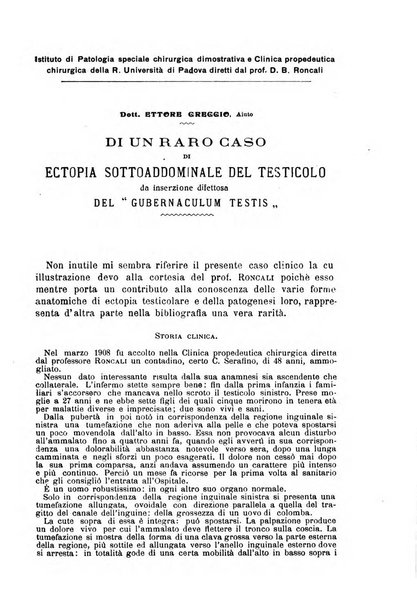 Il morgagni giornale indirizzato al progresso della medicina. Parte 1., Archivio o Memorie originali