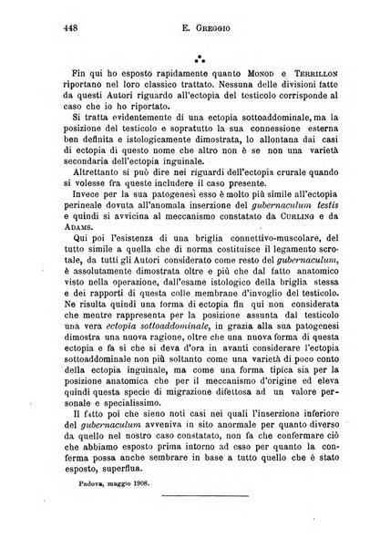 Il morgagni giornale indirizzato al progresso della medicina. Parte 1., Archivio o Memorie originali