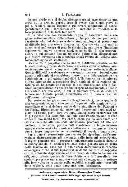 Il morgagni giornale indirizzato al progresso della medicina. Parte 1., Archivio o Memorie originali