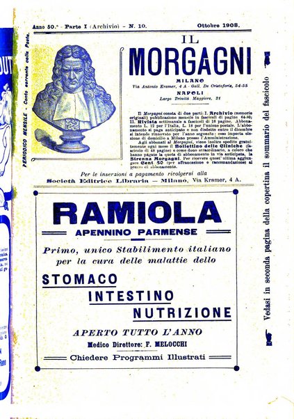 Il morgagni giornale indirizzato al progresso della medicina. Parte 1., Archivio o Memorie originali