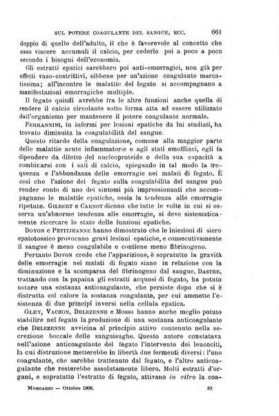 Il morgagni giornale indirizzato al progresso della medicina. Parte 1., Archivio o Memorie originali