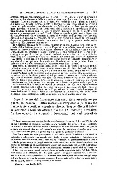 Il morgagni giornale indirizzato al progresso della medicina. Parte 1., Archivio o Memorie originali