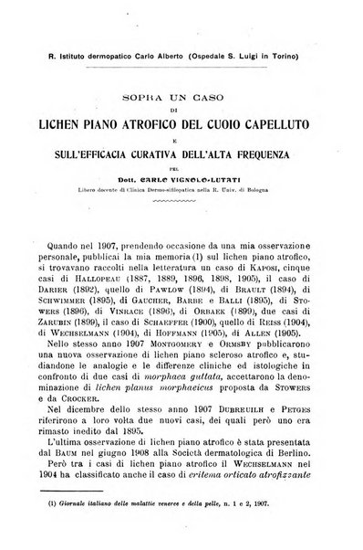 Il morgagni giornale indirizzato al progresso della medicina. Parte 1., Archivio o Memorie originali