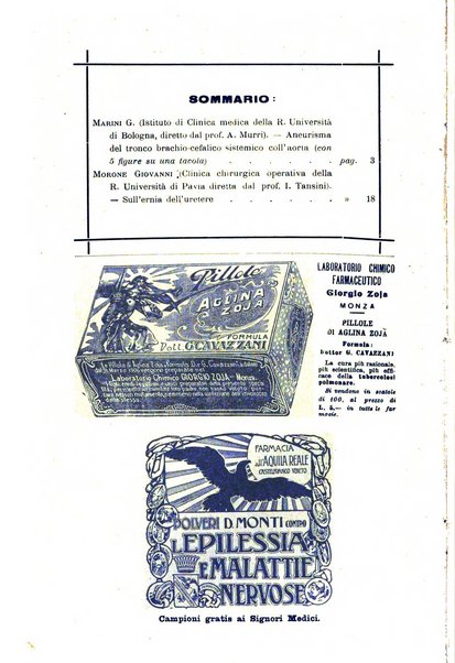 Il morgagni giornale indirizzato al progresso della medicina. Parte 1., Archivio o Memorie originali