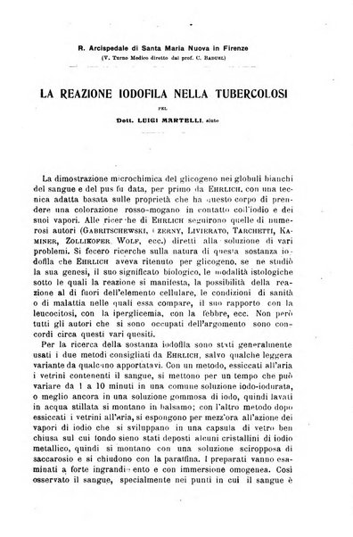 Il morgagni giornale indirizzato al progresso della medicina. Parte 1., Archivio o Memorie originali