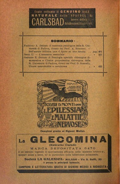 Il morgagni giornale indirizzato al progresso della medicina. Parte 1., Archivio o Memorie originali