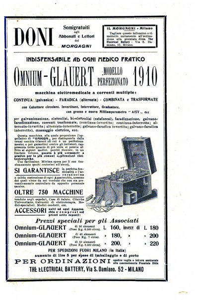 Il morgagni giornale indirizzato al progresso della medicina. Parte 1., Archivio o Memorie originali