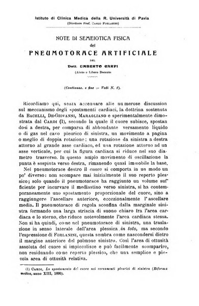 Il morgagni giornale indirizzato al progresso della medicina. Parte 1., Archivio o Memorie originali