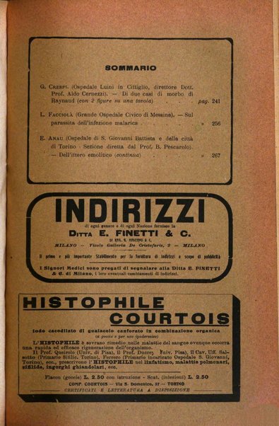 Il morgagni giornale indirizzato al progresso della medicina. Parte 1., Archivio o Memorie originali