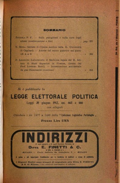 Il morgagni giornale indirizzato al progresso della medicina. Parte 1., Archivio o Memorie originali