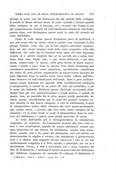 Il morgagni giornale indirizzato al progresso della medicina. Parte 1., Archivio o Memorie originali