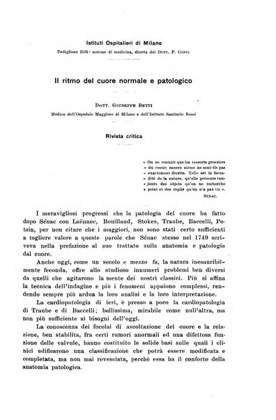 Il morgagni giornale indirizzato al progresso della medicina. Parte 1., Archivio o Memorie originali