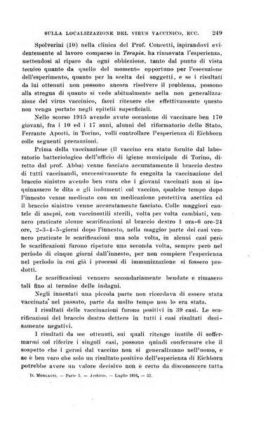 Il morgagni giornale indirizzato al progresso della medicina. Parte 1., Archivio o Memorie originali