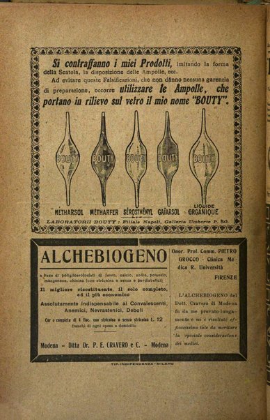 Il morgagni giornale indirizzato al progresso della medicina. Parte 1., Archivio o Memorie originali