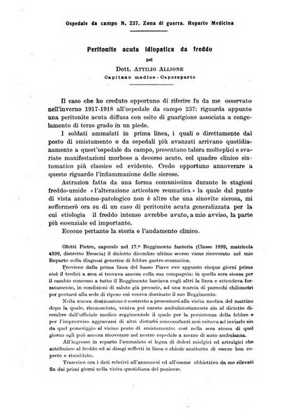 Il morgagni giornale indirizzato al progresso della medicina. Parte 1., Archivio o Memorie originali