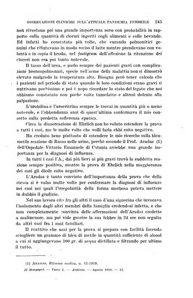 Il morgagni giornale indirizzato al progresso della medicina. Parte 1., Archivio o Memorie originali