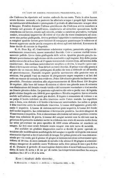 Il morgagni giornale indirizzato al progresso della medicina. Parte 1., Archivio o Memorie originali